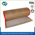 PTFE coated Kevlar mesh conveyor belts 4*4mm opening yellow color hot resistant and non stick